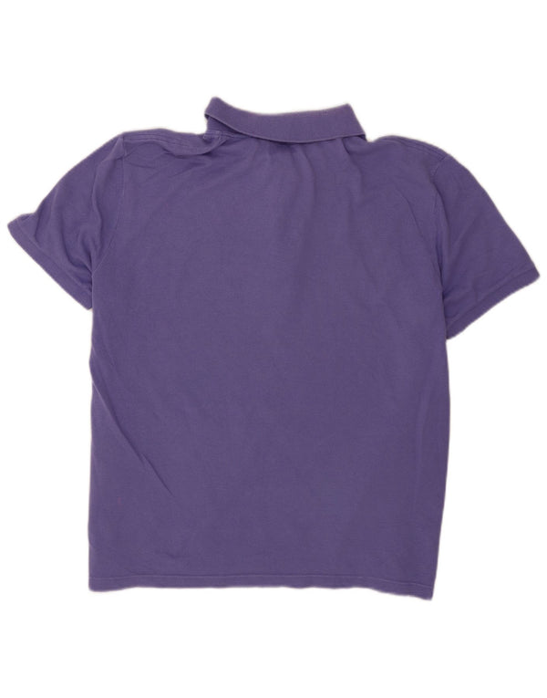 Lacoste Mens Slim Fit Polo Shirt Size 6 XL Purple Cotton