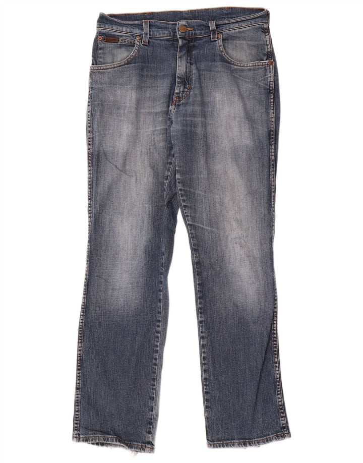 Wrangler Mens Texas Stretch Straight Jeans W31 L30 Blue Cotton