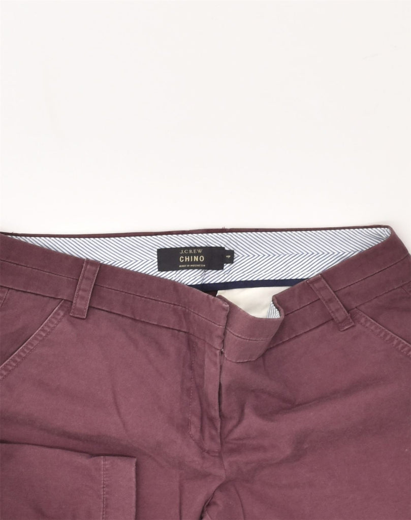 J. CREW Womens Chino Shorts US 4 Small W30 Maroon Cotton | Vintage J. Crew | Thrift | Second-Hand J. Crew | Used Clothing | Messina Hembry 