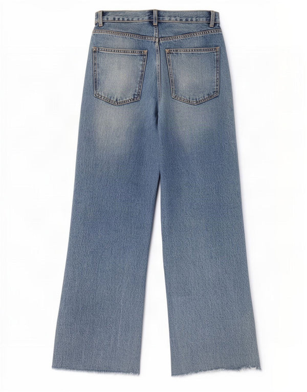 Zara Womens Wide Leg Jeans EU 38 Small W28 L28 Blue