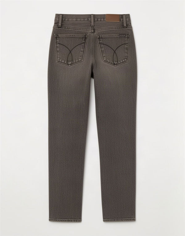Calvin Klein Womens High Waist Straight Jeans W26 L27 Grey