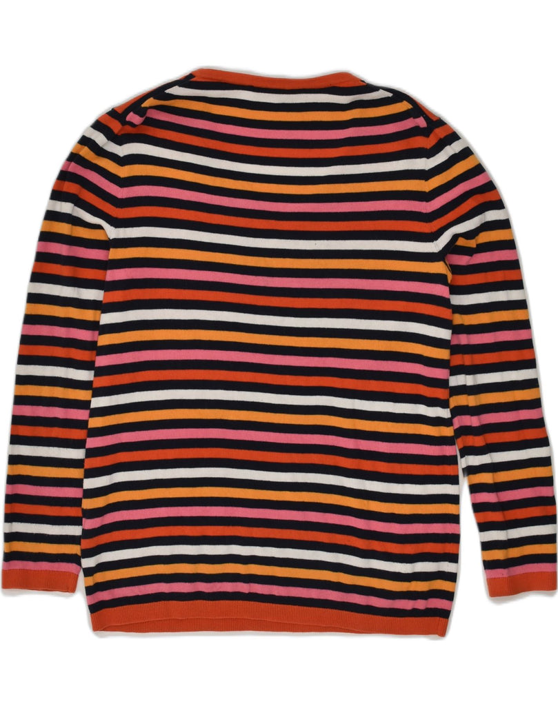 TOMMY HILFIGER Womens V-Neck Jumper Sweater UK 14 Large Multicoloured | Vintage Tommy Hilfiger | Thrift | Second-Hand Tommy Hilfiger | Used Clothing | Messina Hembry 