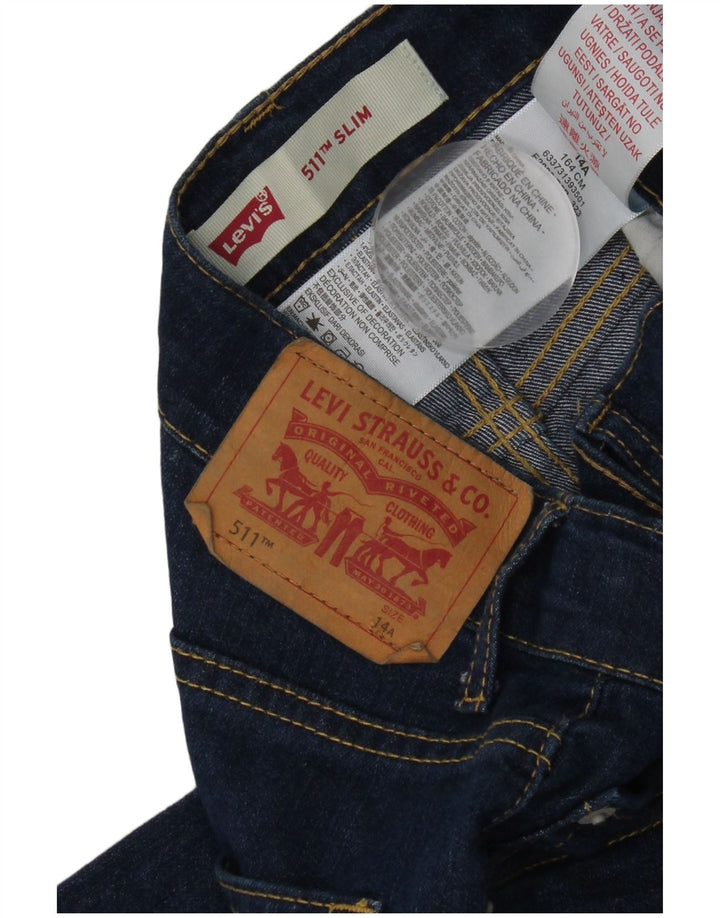 Levi's Boys 511 Slim Jeans 13-14 Years W28 L30 Blue Cotton