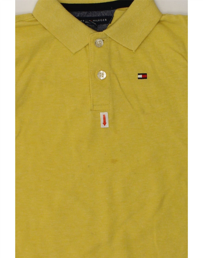 TOMMY HILFIGER Boys Polo Shirt 3-4 Years Yellow Cotton | Vintage Tommy Hilfiger | Thrift | Second-Hand Tommy Hilfiger | Used Clothing | Messina Hembry 