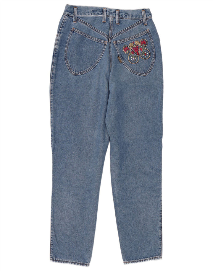 Cappopera Womens High Waist Tapered Jeans W28 L29 Blue