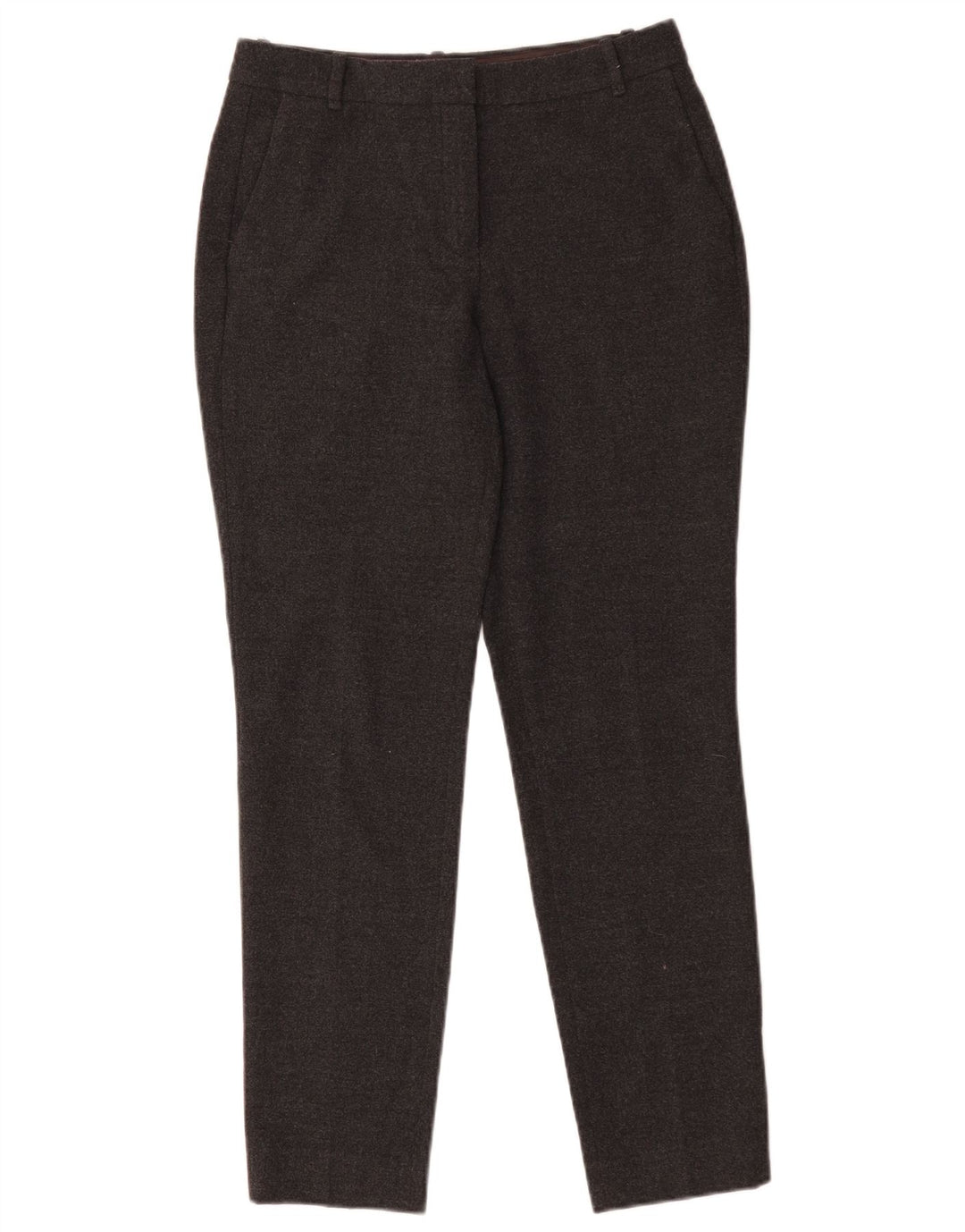 Massimo Dutti Womens Slim Chino Trousers EU 38 Small W30 L29 Grey Polyester