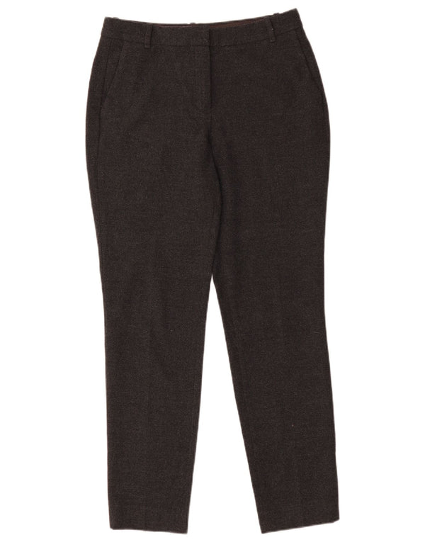 Massimo Dutti Womens Slim Chino Trousers EU 38 Small W30 L29 Grey Polyester