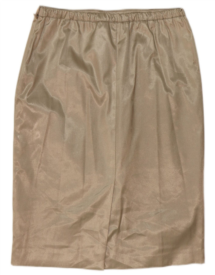 KRIZIA Womens Pencil Skirt UK 14 Large W34  Beige Polyamide