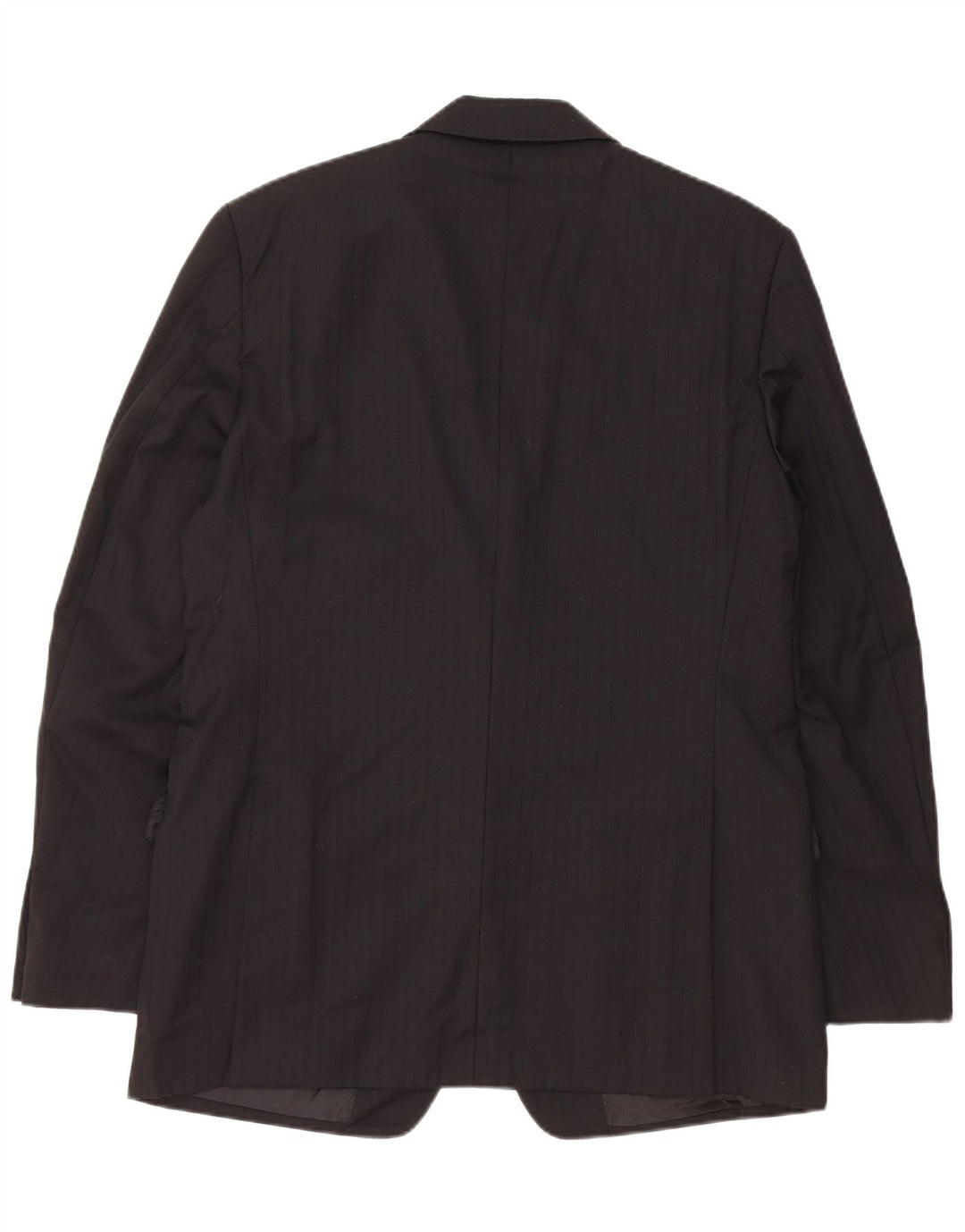 HUGO BOSS Mens 2 Button Blazer Jacket EU 50 Large Black Pinstripe