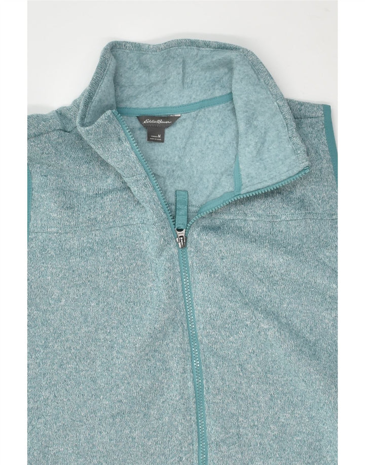 EDDIE BAUER Womens Sleeveless Cardigan Sweater UK 12 Medium Blue Polyester | Vintage Eddie Bauer | Thrift | Second-Hand Eddie Bauer | Used Clothing | Messina Hembry 