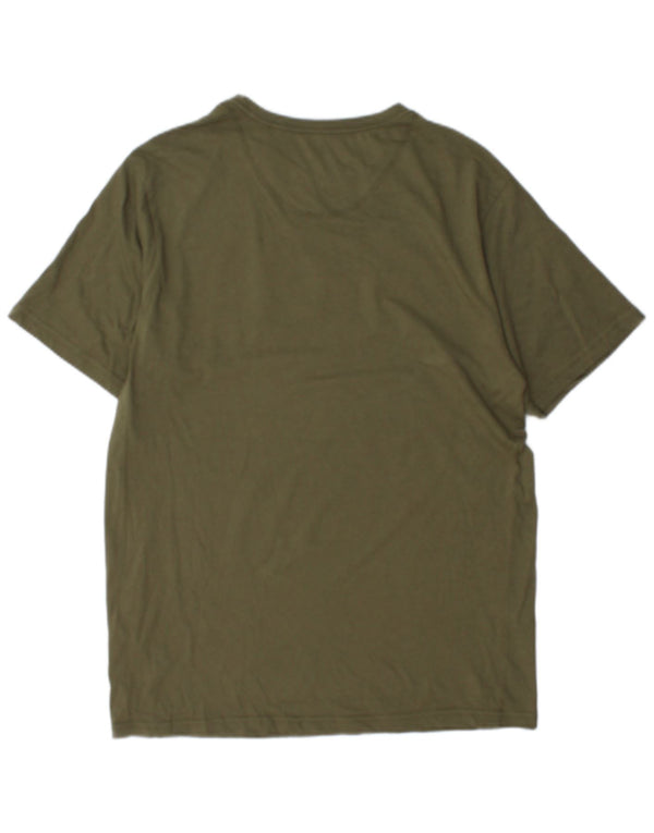 Ellesse Mens Graphic T-Shirt Top Large Khaki Cotton