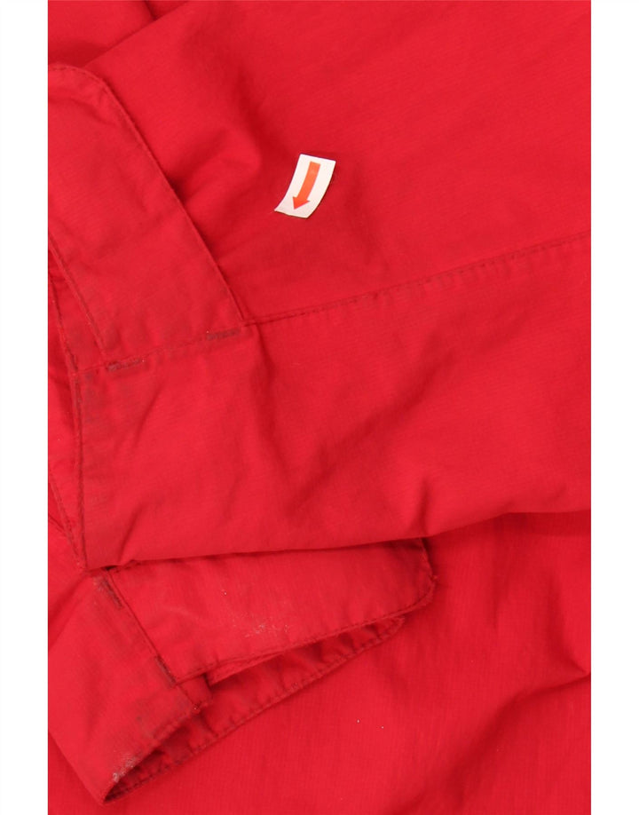 JACK WOLFSKIN Mens Hooded Windbreaker Jacket UK 34 Small Red Polyamide Vintage Jack Wolfskin and Second-Hand Jack Wolfskin from Messina Hembry 