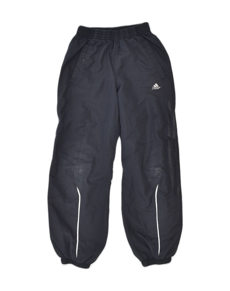 ADIDAS Boys Tracksuit Trousers Joggers 11-12 Years Navy Blue Polyester | Vintage | Thrift | Second-Hand | Used Clothing | Messina Hembry 