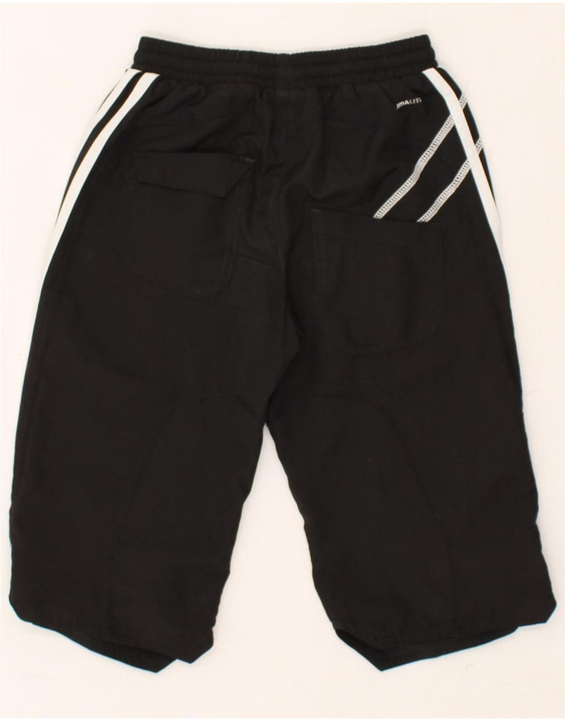 ADIDAS Boys Climalite Capri Tracksuit Trousers 7-8 Years Black Polyester | Vintage Adidas | Thrift | Second-Hand Adidas | Used Clothing | Messina Hembry 