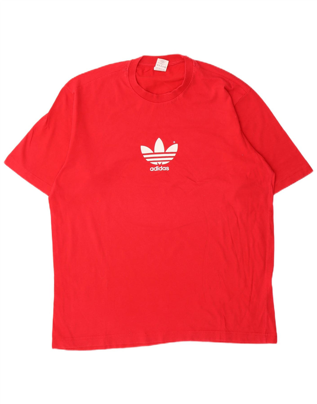 Adidas Mens Graphic T-Shirt Top Large Red Cotton
