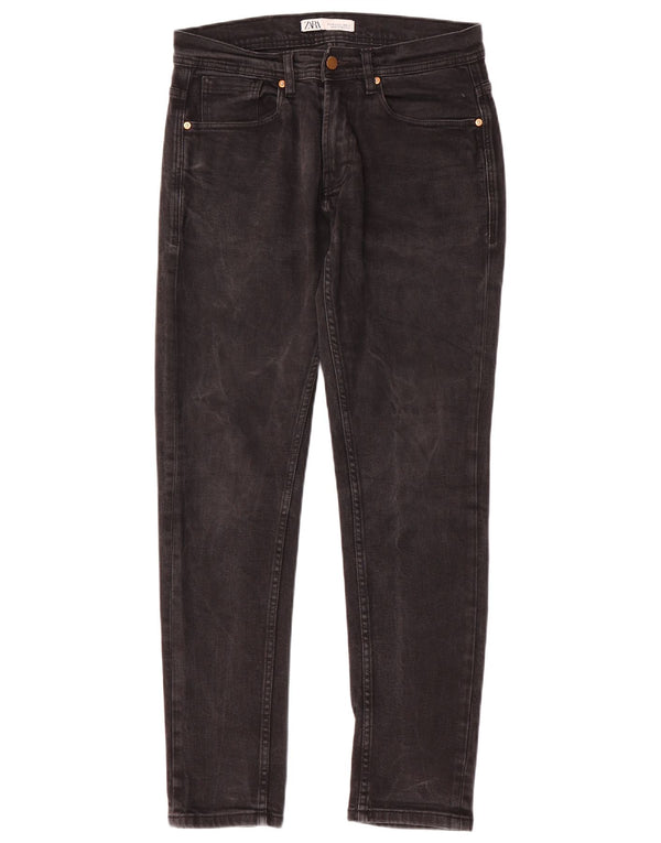 Zara Mens Slim Jeans EU 40 Medium W31 L30 Black