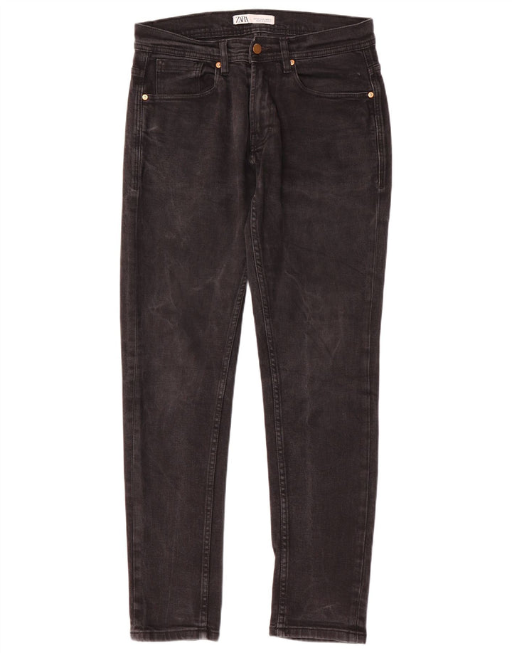 Zara Mens Slim Jeans EU 40 Medium W31 L30 Black