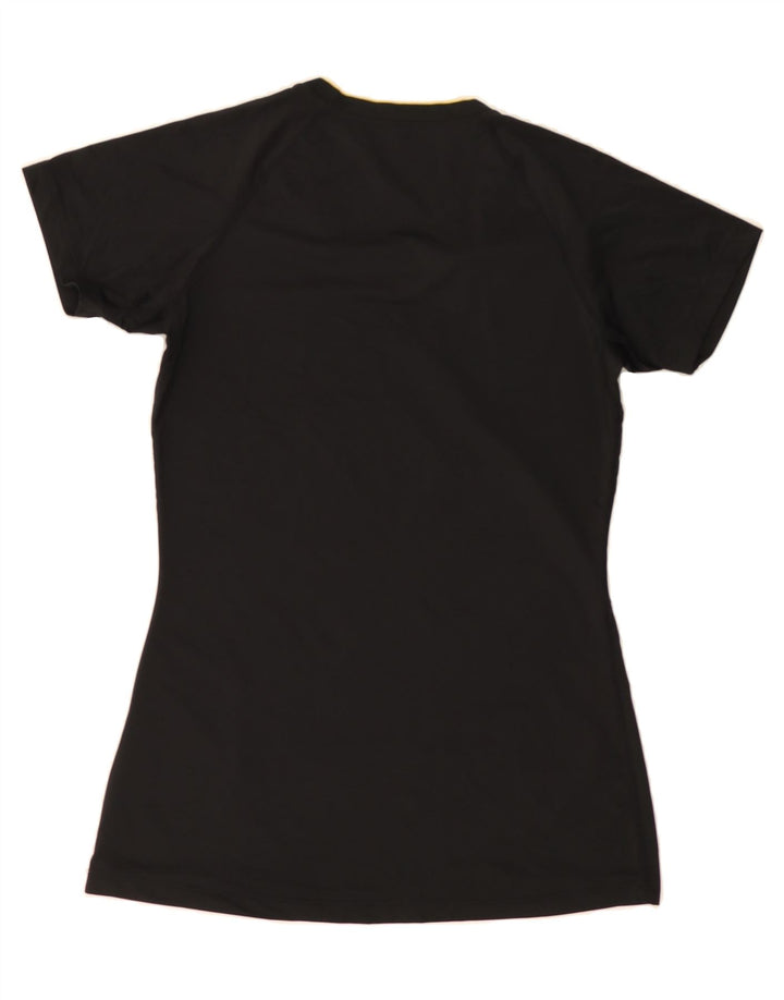 NIKE Womens Graphic T-Shirt Top UK 10 Small Black Polyester Vintage Nike and Second-Hand Nike from Messina Hembry 