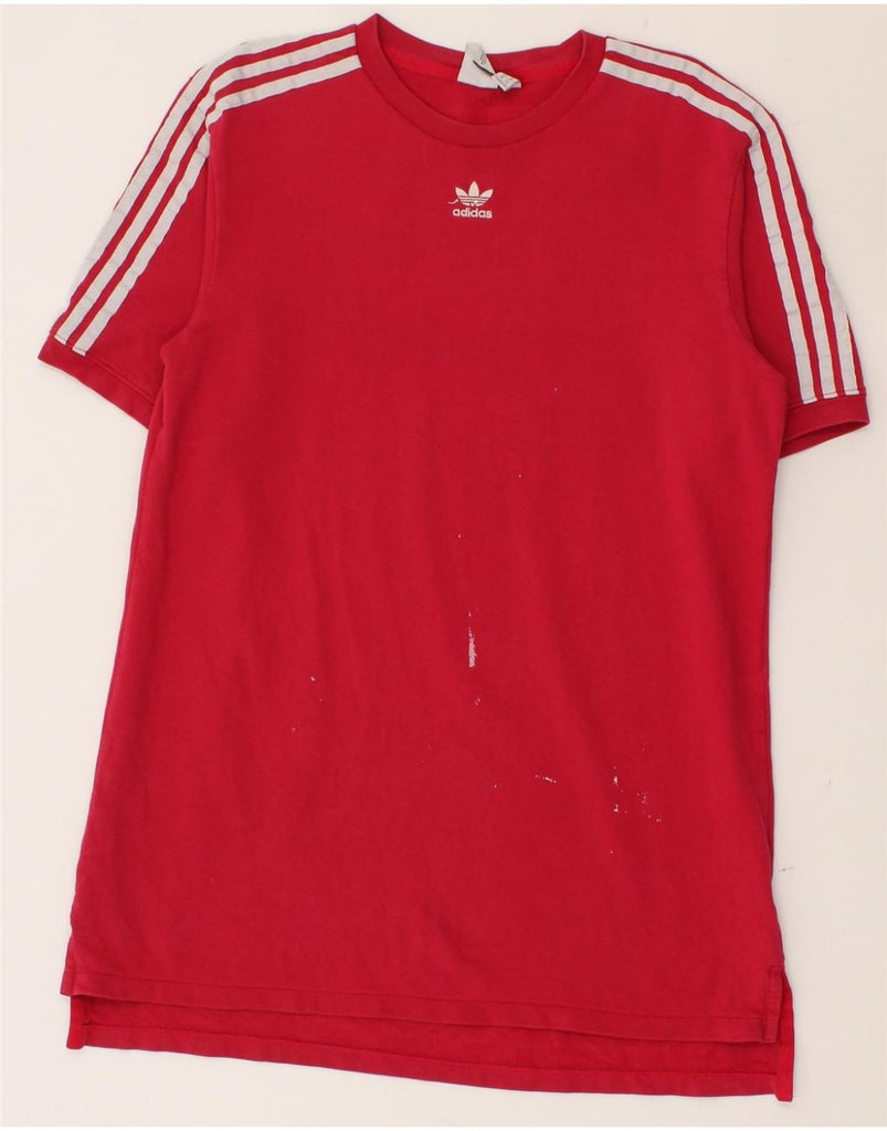 ADIDAS Womens T-Shirt Top UK 10 Small Pink Cotton | Vintage Adidas | Thrift | Second-Hand Adidas | Used Clothing | Messina Hembry 