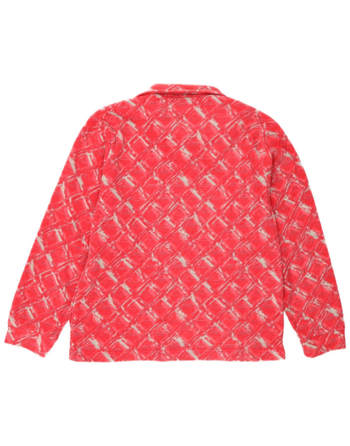 Canada Logan Womens Fleece Jacket UK 18 XL Pink Geometric Polyester