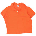 Fila Womens Crop Polo Shirt IT 44 Medium Orange
