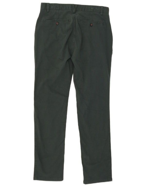 Fat Face Mens Straight Regular Chino Trousers W34 L30 Green Cotton
