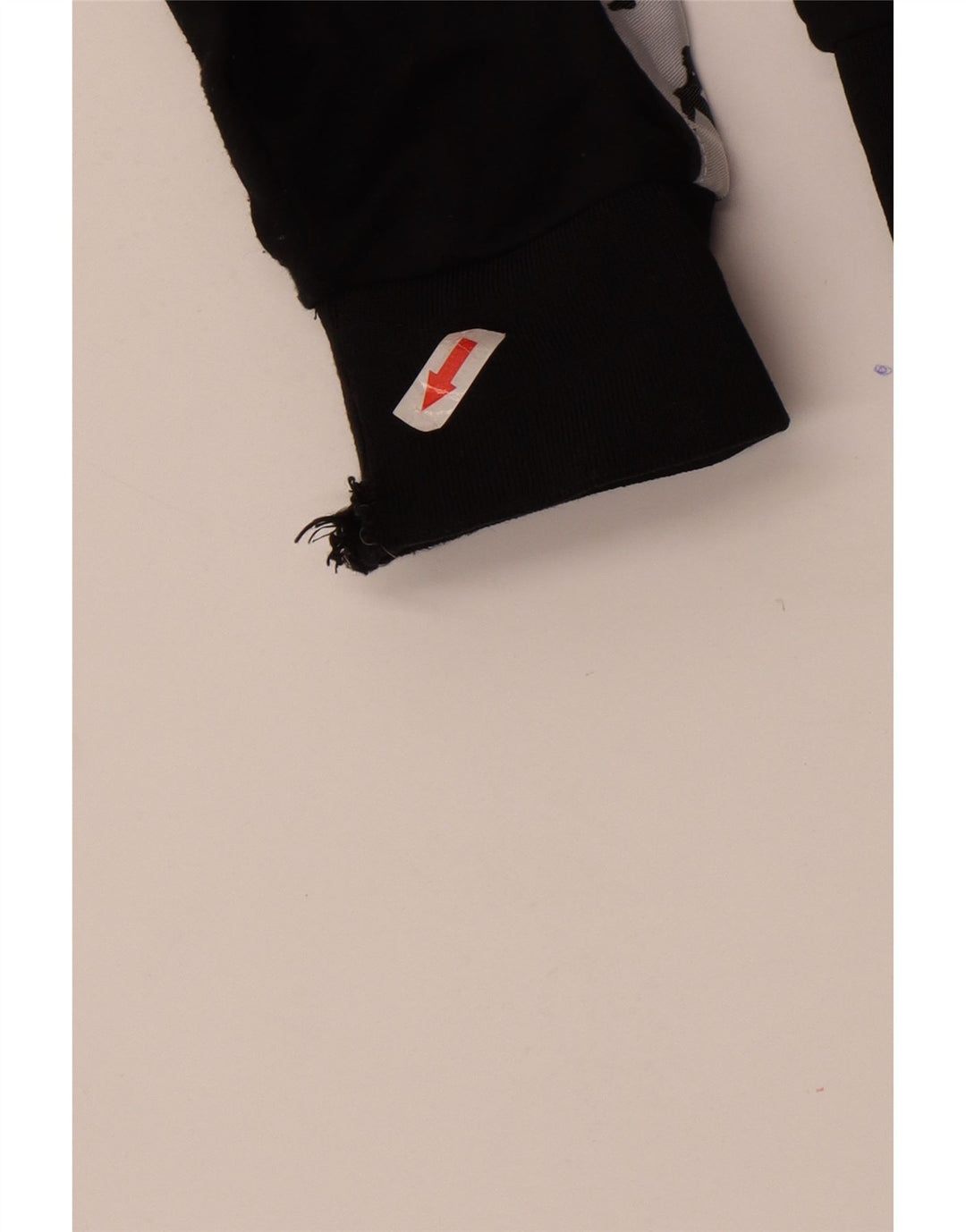 Kappa Mens Graphic Tracksuit Top Jacket Large Black Colourblock Polyester