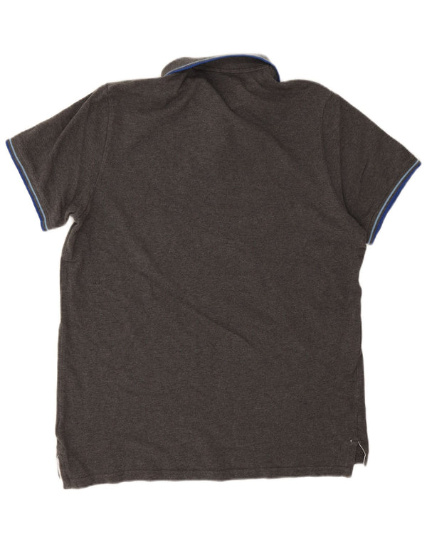 Superdry Mens Polo Shirt 2XL Grey Cotton