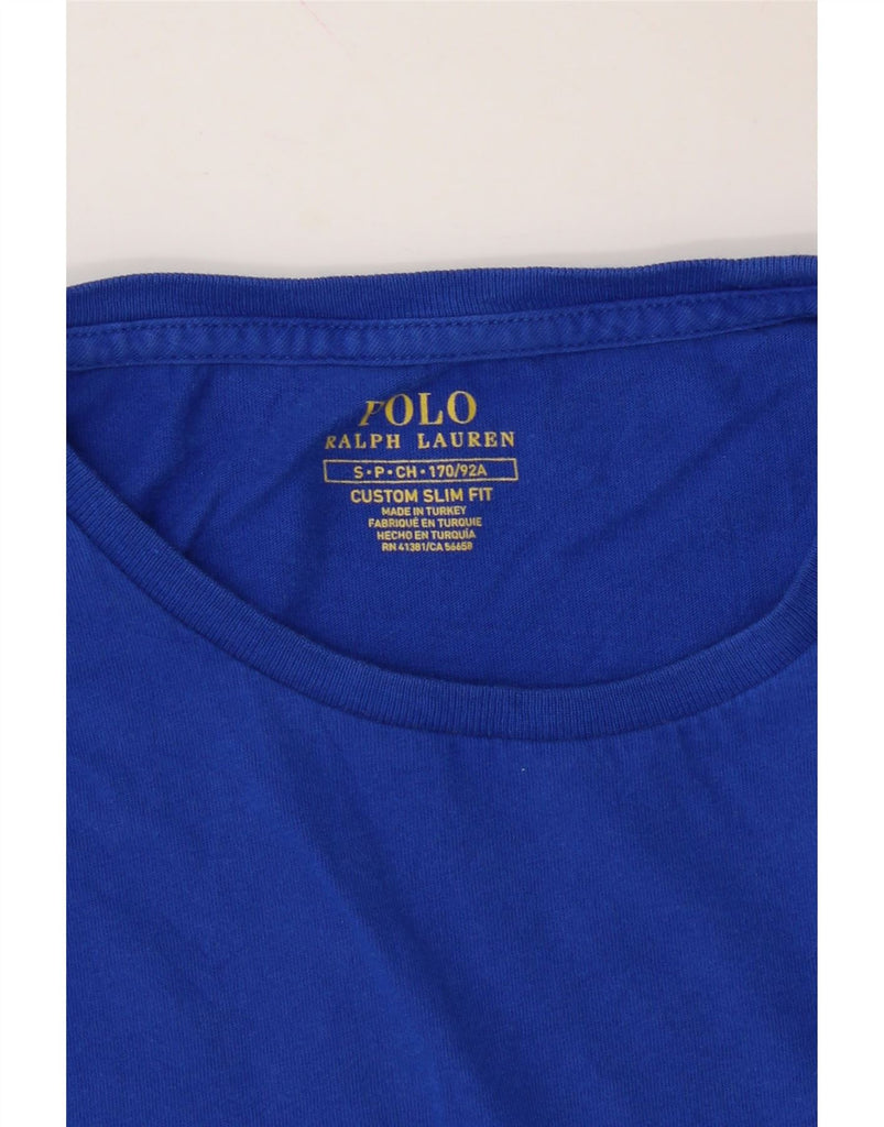 POLO RALPH LAUREN Mens Custom Slim Fit T-Shirt Top Small Blue Vintage Polo Ralph Lauren and Second-Hand Polo Ralph Lauren from Messina Hembry 