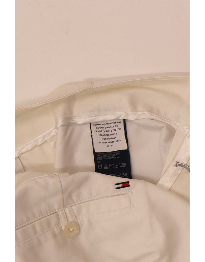 Tommy Hilfiger Womens Chino Shorts W30 Medium White Cotton