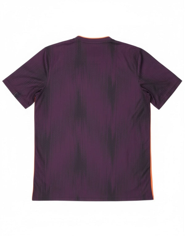 Adidas Mens Climalite T-Shirt Top XL Purple Geometric Polyester Sports