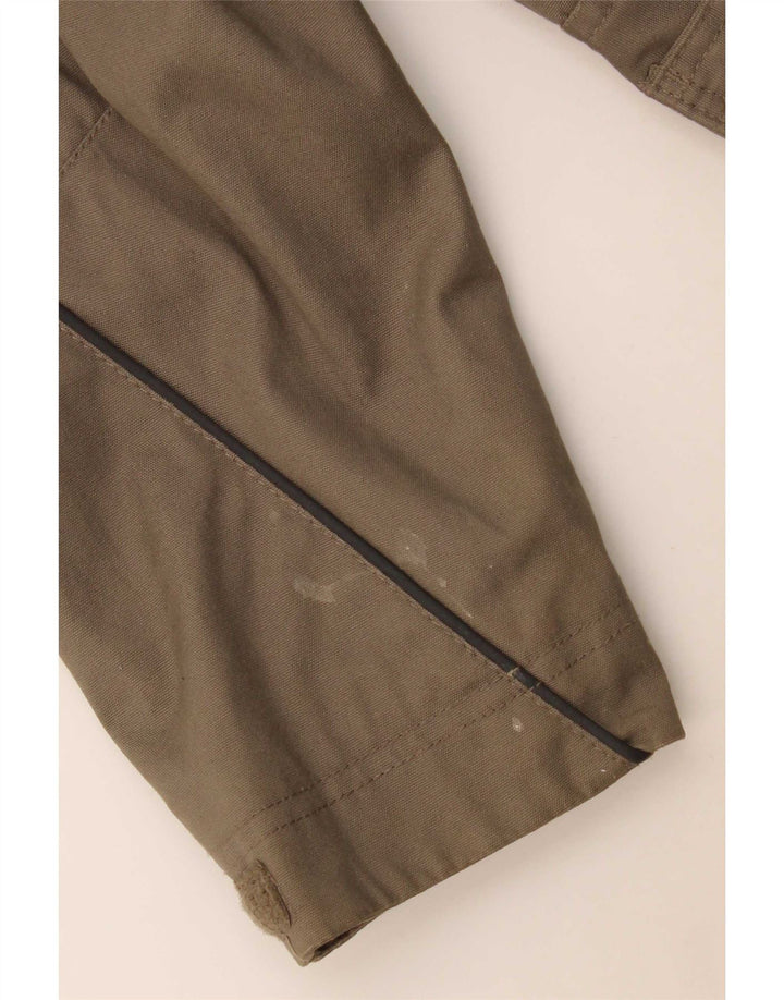 Volvo Mens Graphic Bomber Jacket UK 38 Medium Grey Colourblock Cotton