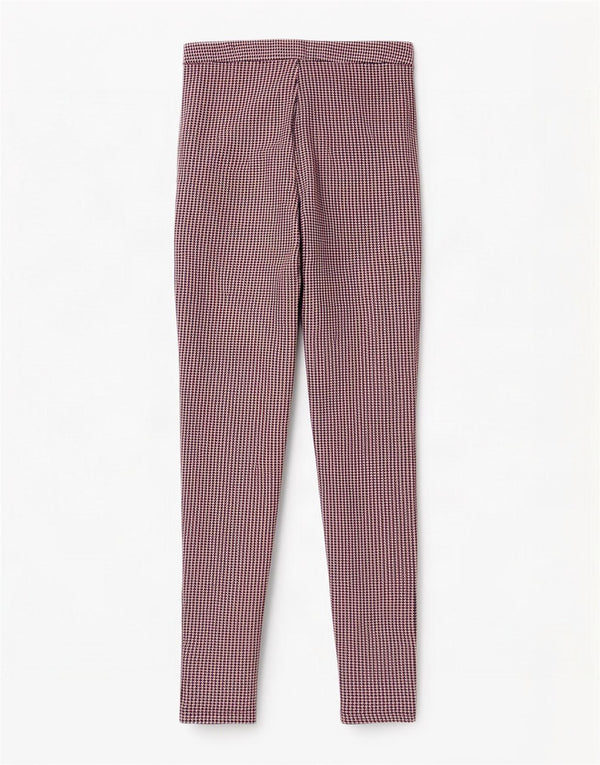 Zara Womens Skinny Casual Trousers Small W26 L27 Multicoloured Houndstooth