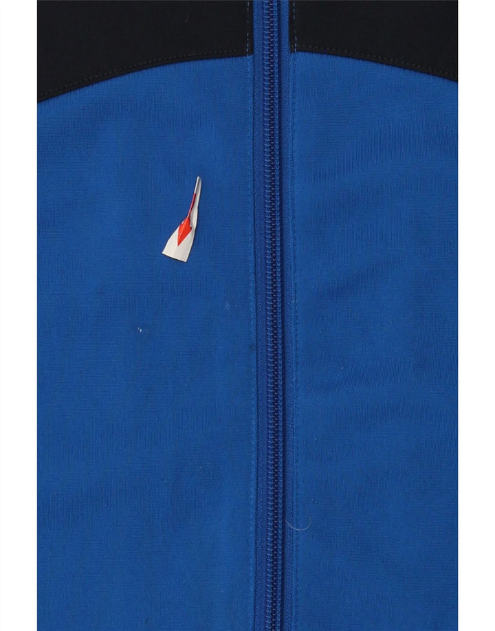 Adidas Boys Graphic Tracksuit Top Jacket 13-14 Years Blue Colourblock