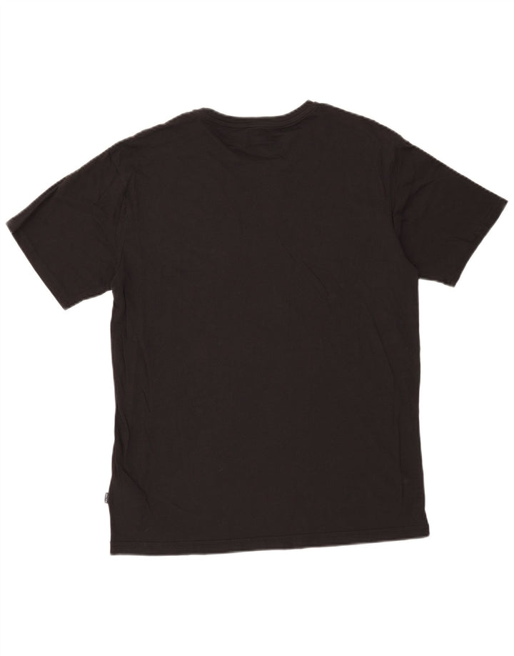 Puma Mens T-Shirt Top Medium Black Cotton