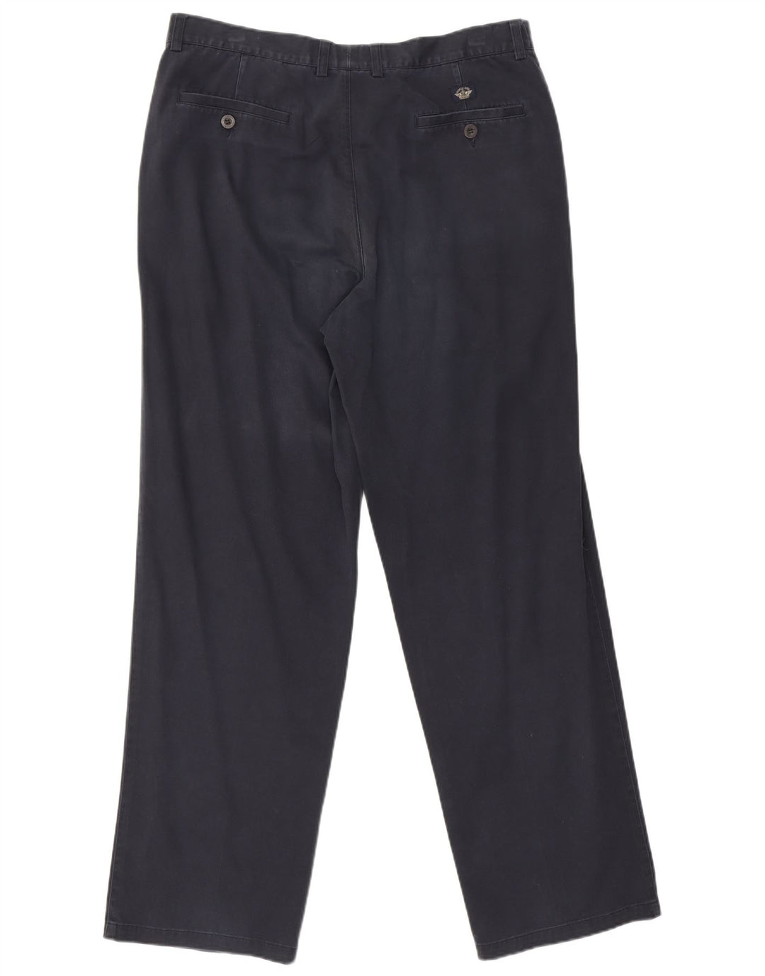 Dockers Mens Straight Chino Trousers W36 L32 Navy Blue