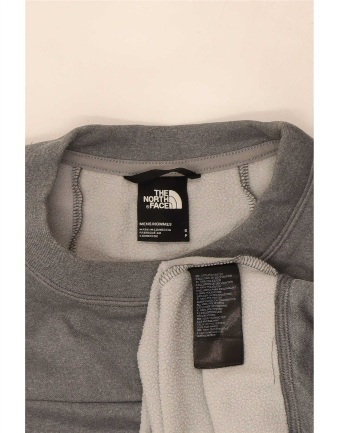 The North Face Mens Sweatshirt Jumper Small Grey Polyester