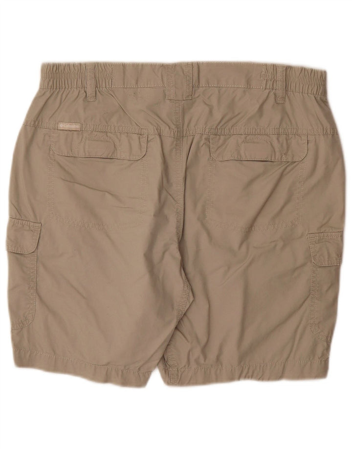 COLUMBIA Womens Cargo Shorts Medium W30 Beige Cotton