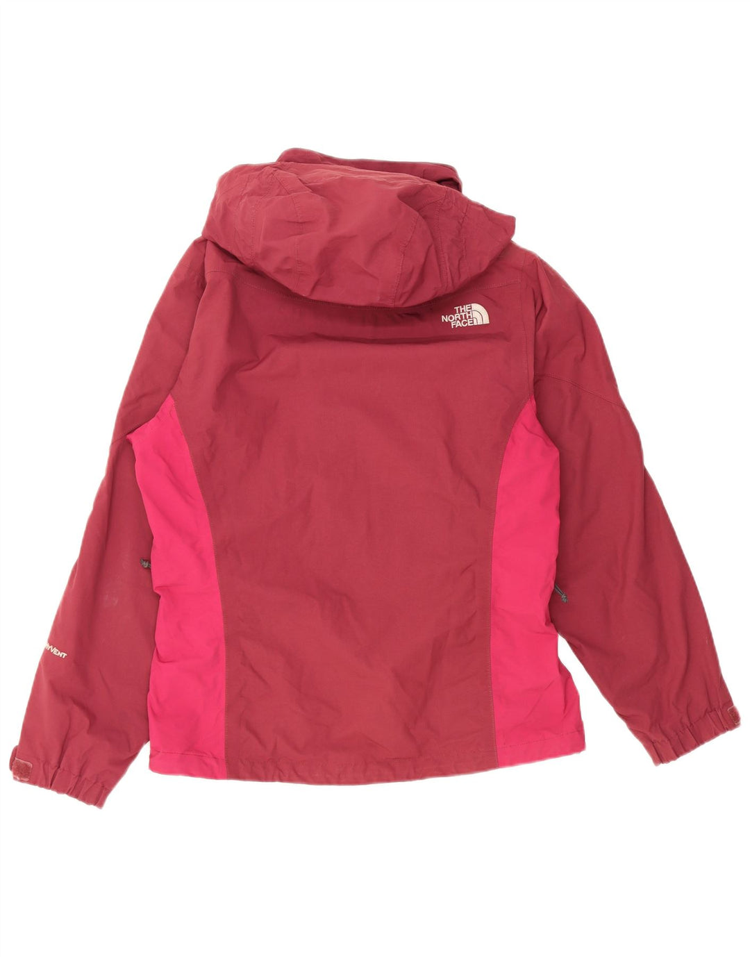 THE NORTH FACE Womens Oversized Rain Jacket UK 10 Small Burgundy