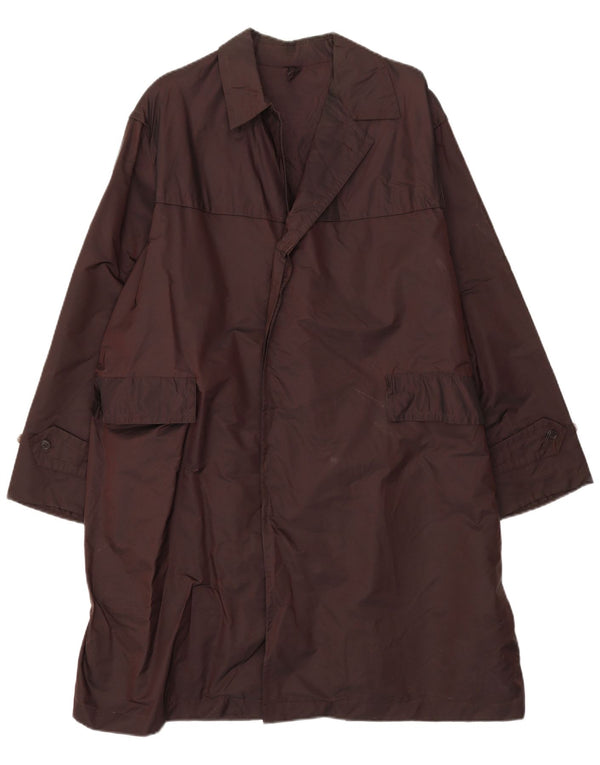 Vintage Mens Trench Coat UK 40 Large Brown