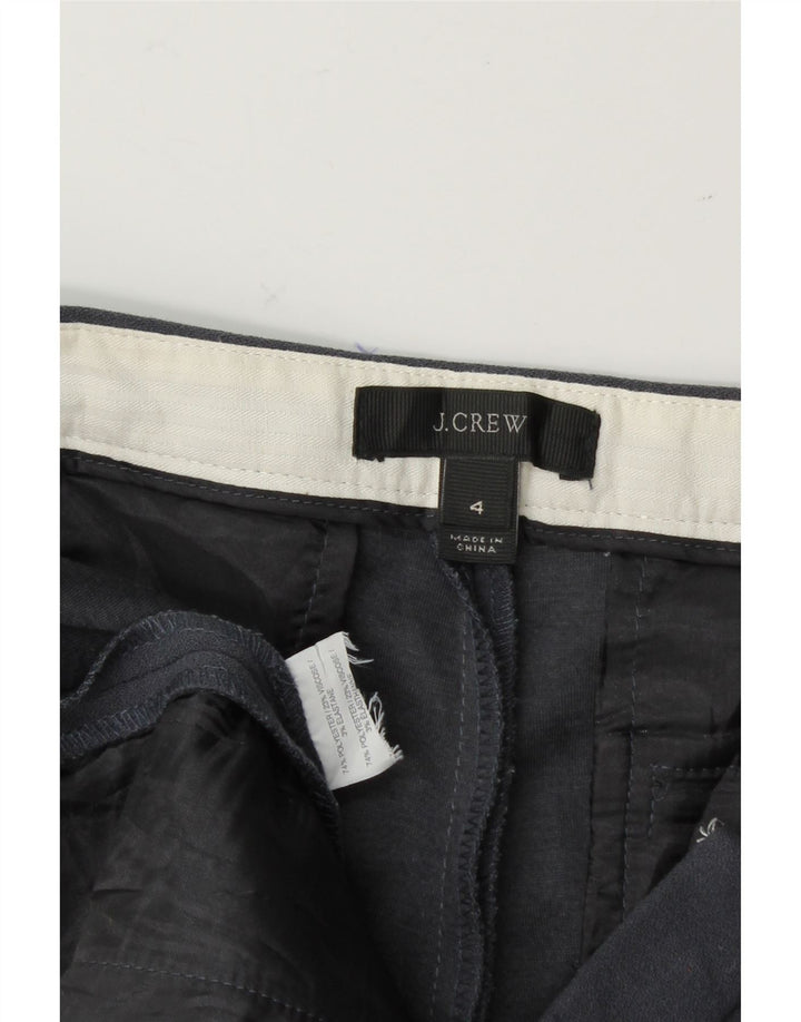 J. CREW Womens Slim Chino Trousers US 4 Small W29 L26 Navy Blue Polyester Vintage J. Crew and Second-Hand J. Crew from Messina Hembry 
