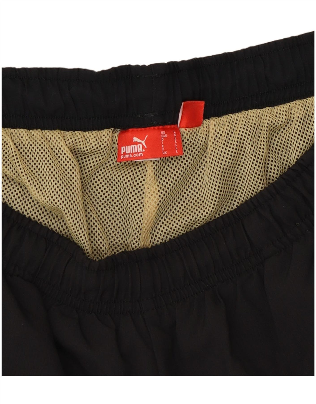 Puma Mens Graphic Bermuda Sport Shorts Large Black