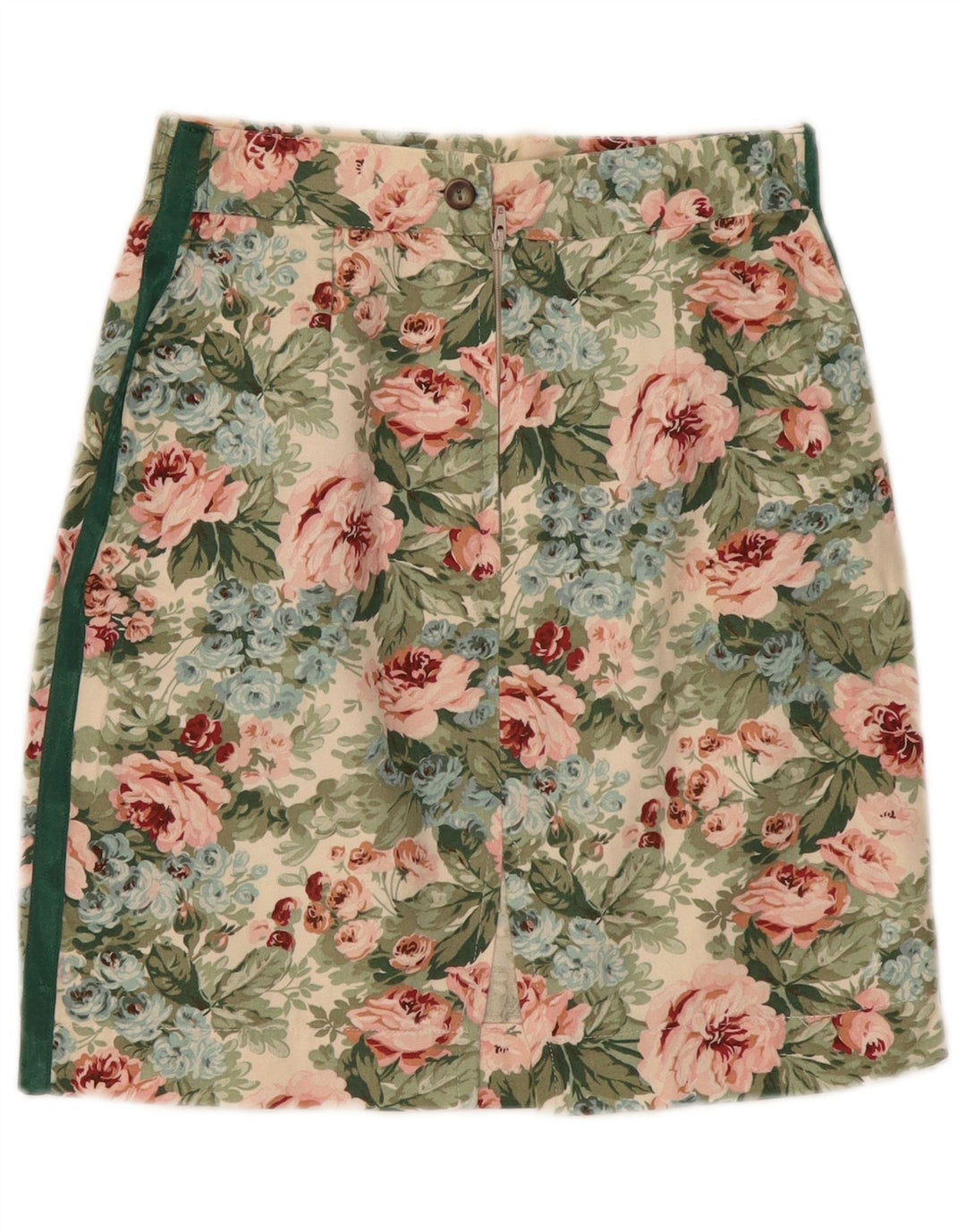 Vintage Womens Mini Skirt Small W26 Multicoloured Floral