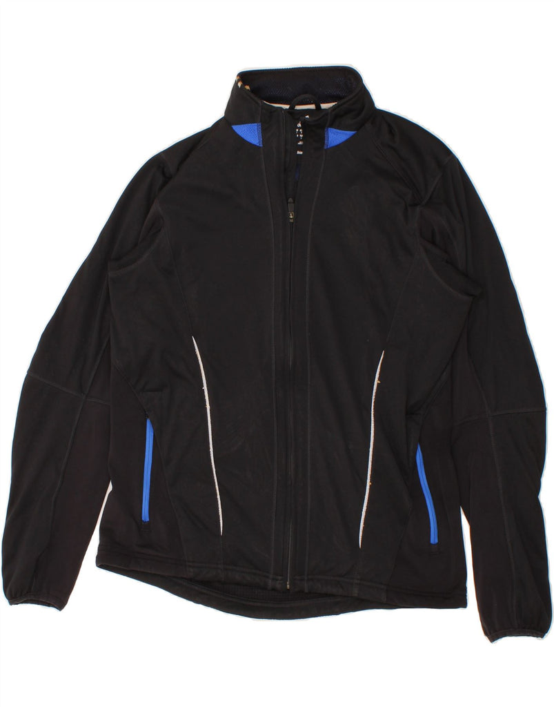 ADIDAS Mens Tracksuit Top Jacket Medium Black Colourblock Vintage Adidas and Second-Hand Adidas from Messina Hembry 