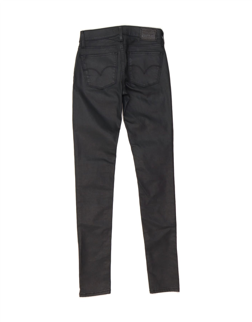 LEVI'S Womens 710 Super Skinny Casual Trousers W23 L30 Black Vintage Levi's and Second-Hand Levi's from Messina Hembry 