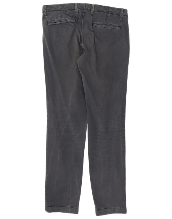 Gap Mens Slim Chino Trousers W34 L34 Grey Cotton