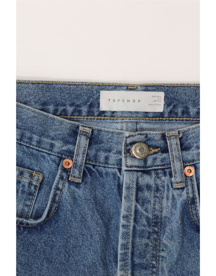 TOPSHOP Womens Straight Jeans W27 L30 Blue Cotton Vintage Topshop and Second-Hand Topshop from Messina Hembry 