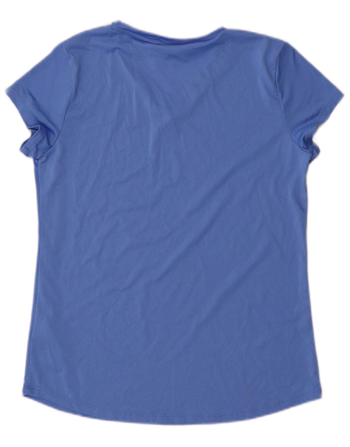 Puma Womens T-Shirt Top UK 12 Medium Blue Polyester