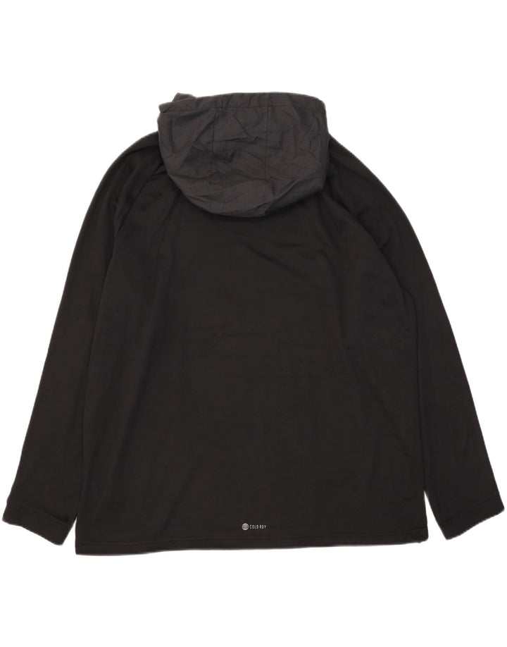 Adidas Mens Aeroready Hoodie Jumper 2XL Black Polyester