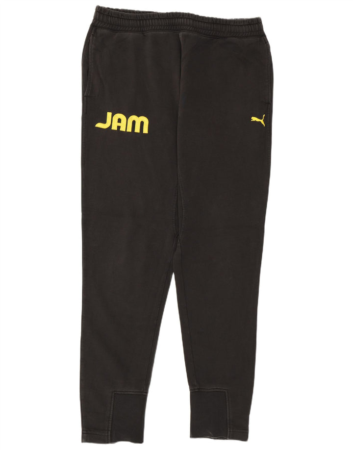 Puma Mens Jamaica Graphic Tracksuit Trousers Joggers Large Black